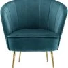 Fauteuil "Poola" Petrol - (B)67 X (H)78 X (D)76 Cm -Home Uitgebreid Winkel kayoom fauteuil poola petrol b 67 x h 78 x d 76 cm