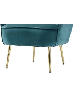 Fauteuil "Poola" Petrol - (B)67 X (H)78 X (D)76 Cm -Home Uitgebreid Winkel kayoom fauteuil poola petrol b 67 x h 78 x d 76 cm 5