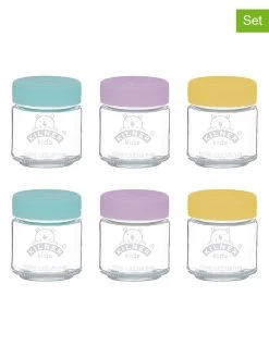 Kilner Babypotjes Transparant/meerkleurig - 6x 110 Ml