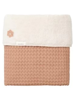 Deken "Plüsch Oslo" Lichtbruin/crème - (L)100 X (B)75 Cm