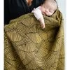 Babydeken "Leaves Lynne" Geel - (L)110 X (B)110 Cm -Home Uitgebreid Winkel kokadi babydeken leaves lynne geel l 110 x b 110 cm