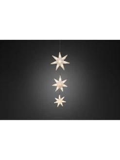 Konstsmide Led-lichtgordijn "3 Acryl Sterren" Warmwit - (L)364 Cm