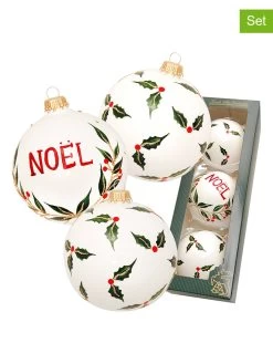 Kerstballen Wit - 3 Stuks