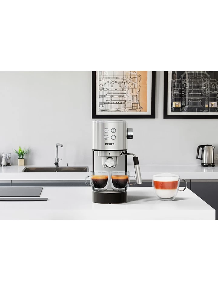 Krups Espressomachine "Virtuoso" Zilverkleurig 17 Krups Espressomachine "Virtuoso" Zilverkleurig - Afbeelding 15