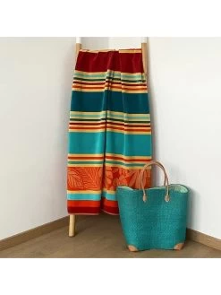 Strandlaken "Coloradas - Zebrina" Meerkleurig - (L)170 X (B)90 Cm -Home Uitgebreid Winkel le comptoir de la plage strandlaken coloradas zebrina meerkleurig l 170 x b 90 cm 1