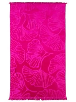 Strandlaken "Dantela - Manzanillo" Roze - (L)170 X (B)90 Cm