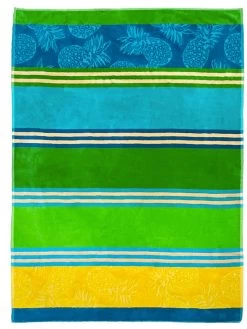Strandlaken "Olympia - Karia" Groen/blauw/geel - (L)180 X (B)140 Cm