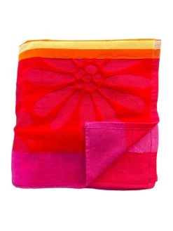 Strandlaken "Olympia - Marga" Oranje/paars/rood - (L)180 X (B)140 Cm -Home Uitgebreid Winkel le comptoir de la plage strandlaken olympia marga oranje paars rood l 180 x b 140 cm 2