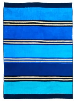 Strandlaken "Olympia - Marindia" Blauw/lichtblauw - (L)180 X (B)140 Cm
