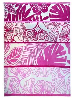 Strandlaken "Relax - Cabo" Roze - (L)180 X (B)140 Cm