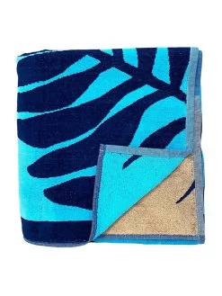 Strandlaken "Relax - Harrington" Lichtblauw/blauw - (L)180 X (B)140 Cm -Home Uitgebreid Winkel le comptoir de la plage strandlaken relax harrington lichtblauw blauw l 180 x b 140 cm 3