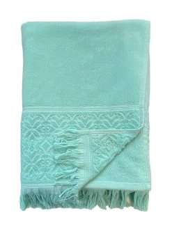 Strandlaken "Romance" Lichtblauw - (L)170 X (B)90 Cm -Home Uitgebreid Winkel le comptoir de la plage strandlaken romance lichtblauw l 170 x b 90 cm 2