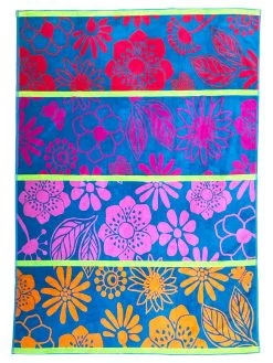 Strandlaken "Vacancia - Samana" Blauw/meerkleurig - (L)180 X (B)140 Cm