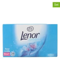 6-delige Set: Drogerdoekjes "Lenor - Aprilfris", Elk 34 Stuks