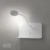 Ledwandlamp "Board" Wit - (B)50,5 X (H)50 Cm