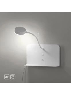 Ledwandlamp "Board" Wit - (B)50,5 X (H)50 Cm