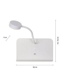 Ledwandlamp "Board" Wit - (B)50,5 X (H)50 Cm -Home Uitgebreid Winkel leuchtendirekt ledwandlamp board wit b 50 5 x h 50 cm 4