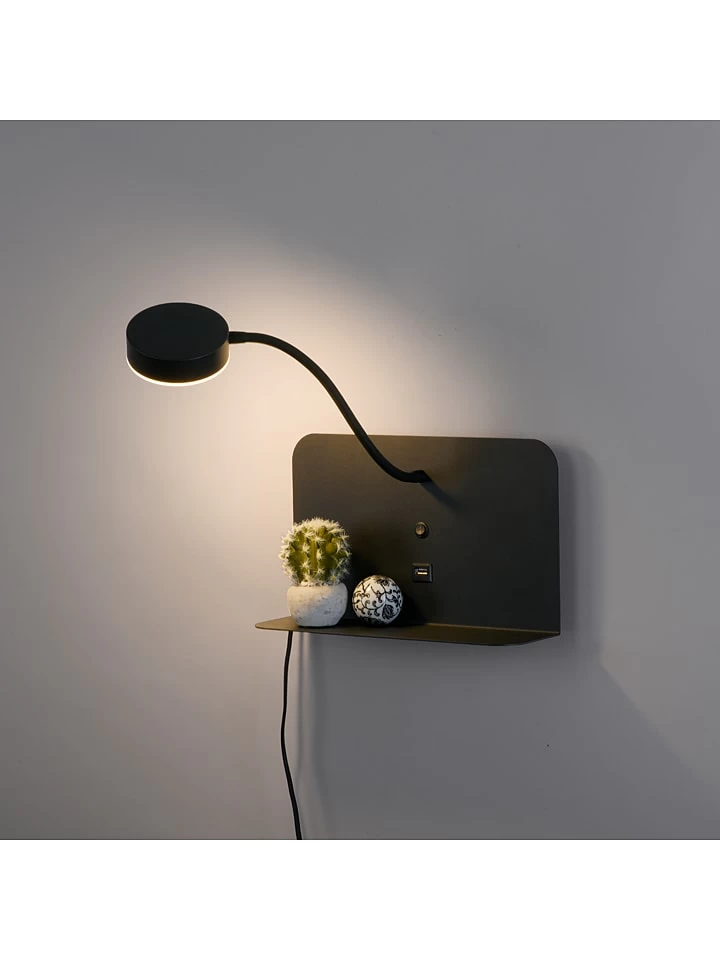 Ledwandlamp "Board" Zwart - (B)55 X (H)50 Cm 4 Ledwandlamp "Board" Zwart - (B)55 X (H)50 Cm - Afbeelding 2