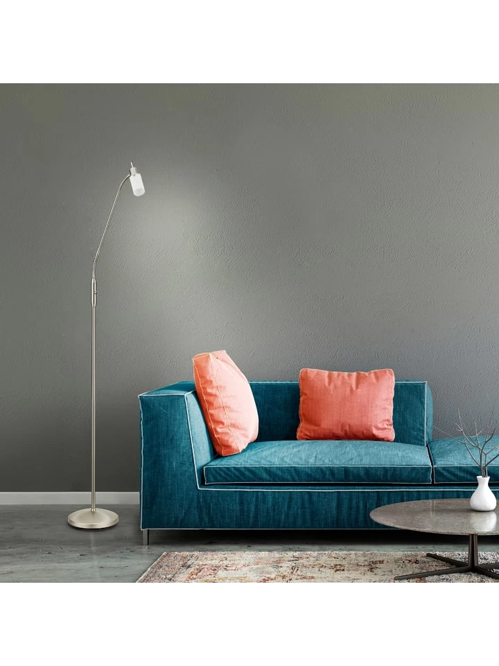 Staande Lamp Zilverkleurig - Energieklasse F (A Tot G) - (B)66 X (H)157 Cm 7 Staande Lamp Zilverkleurig - Energieklasse F (A Tot G) - (B)66 X (H)157 Cm - Afbeelding 5