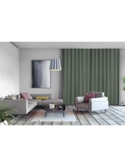 Gordijn "Luxe" Groen -Home Uitgebreid Winkel lifa living gordijn luxe groen 1