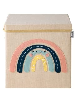 Opbergbox "Regenbogen" Beige/meerkleurig - (B)33 X (H)33 X (D)33 Cm