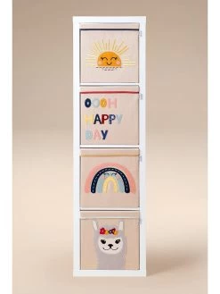 Opbergbox "Regenbogen" Beige/meerkleurig - (B)33 X (H)33 X (D)33 Cm -Home Uitgebreid Winkel lifeney opbergbox regenbogen beige meerkleurig b 33 x h 33 x d 33 cm 3