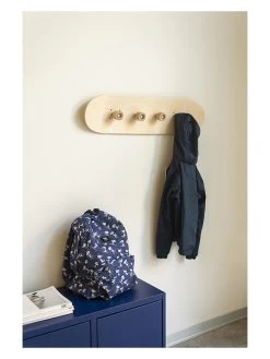 Kapstok "Skateboard" Naturel - (L)78,5 X (B)20 Cm -Home Uitgebreid Winkel little nice things kapstok skateboard naturel l 78 5 x b 20 cm 4