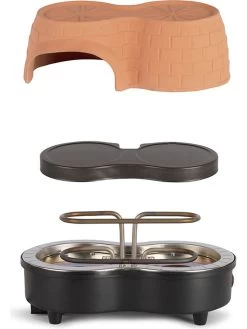 LIVOO 3-delige Pizzaovenset Terracotta/zwart -Home Uitgebreid Winkel livoo 3 delige pizzaovenset terracotta zwart 3