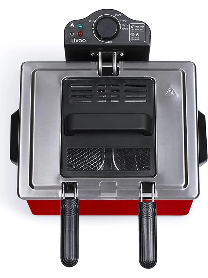 LIVOO Frituurpan Rood - (B)38 X (H)24,5 X (D)35 Cm 7 LIVOO Frituurpan Rood - (B)38 X (H)24,5 X (D)35 Cm - Afbeelding 5