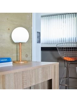 Ledbuitenlamp "Beverly" Wit - (H)28 X Ø 13 Cm -Home Uitgebreid Winkel lumisky ledbuitenlamp beverly wit h 28 x o 13 cm 1