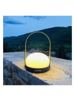Ledbuitenlamp "Day" Zwart/wit - (H)22,6 X Ø 16 Cm -Home Uitgebreid Winkel lumisky ledbuitenlamp day zwart wit h 22 6 x o 16 cm 4
