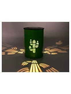 Ledsolarlamp "Cactus" Groen - (H)13 X Ø 9 Cm