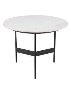 Salontafel Wit/zwart - (H)40 X Ø 50 Cm -Home Uitgebreid Winkel macabane salontafel wit zwart h 40 x o 50 cm 7