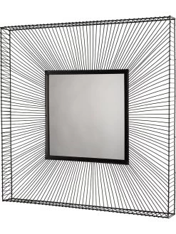 Wandspiegel "Theodore" Zwart - (B)90 X (H)90 Cm -Home Uitgebreid Winkel macabane wandspiegel theodore zwart b 90 x h 90 cm 1