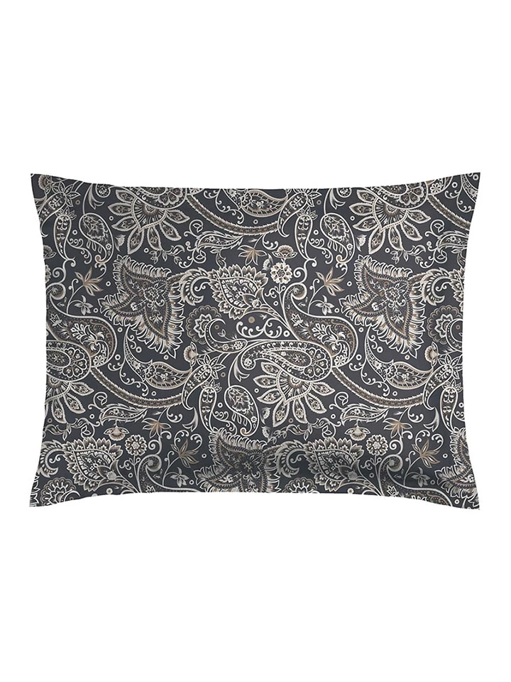 2-delige Set: Satijnen Kussenslopen "Indienne" Grijs/taupe 6 2-delige Set: Satijnen Kussenslopen "Indienne" Grijs/taupe - Afbeelding 4