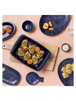 Maxwell & Williams Ovenschaal "Arc" Donkerblauw - (L)21,5 X (B)21,5 X (H)6 Cm -Home Uitgebreid Winkel maxwell and williams ovenschaal arc donkerblauw l 21 5 x b 21 5 x h 6 cm 2