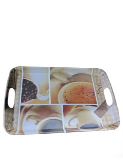 Meng Dienblad Beige/bruin - (B)35 X (H)2,5 X (D)24 Cm