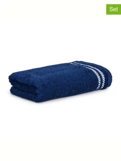 2-delige Set: Badhanddoeken "Summerfeeling" Donkerblauw