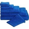 3-delige Set: Handdoeken "Elegance" Blauw -Home Uitgebreid Winkel move for frottana 3 delige set handdoeken elegance blauw