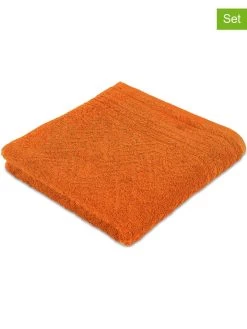 3-delige Set: Handdoeken "Elegance" Oranje