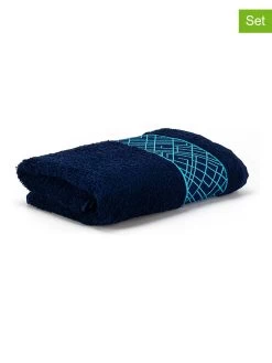 3-delige Set: Handdoeken "Möve For Frottana" Donkerblauw