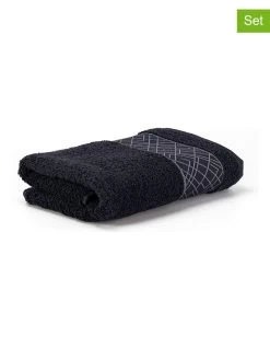 3-delige Set: Handdoeken "Möve For Frottana" Donkergrijs