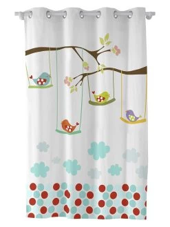 Gordijn "Little Birds" Wit/meerkleurig -Home Uitgebreid Winkel mr fox gordijn little birds wit meerkleurig 4