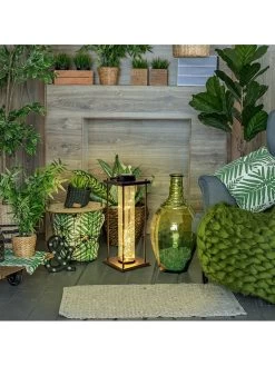 Ledsolarlamp "Fairylight" Zwart/geel - (H)51,5 X Ø 16,5 Cm -Home Uitgebreid Winkel nave ledsolarlamp fairylight zwart geel h 51 5 x o 16 5 cm 2