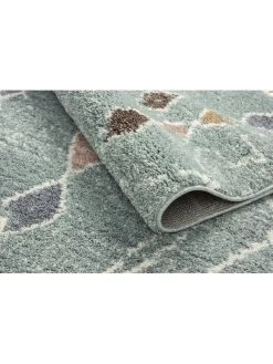 Hoogpolig Tapijt "Delya" Turquoise -Home Uitgebreid Winkel nazar hoogpolig tapijt delya turquoise 3