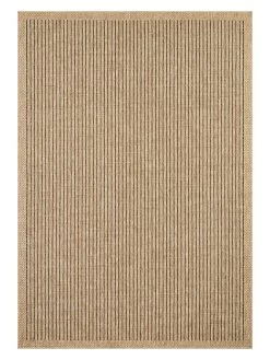 Indoor-/outdoortapijt "Jute" Naturel/zwart