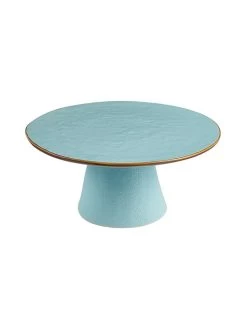 Taartplateau Turquoise - (H)12,5 X Ø 25 Cm