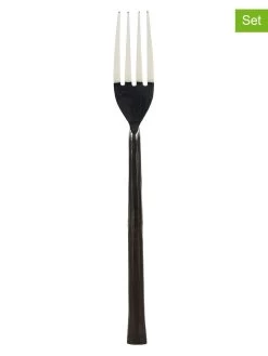 6-delige Set: Dinervorken Zwart