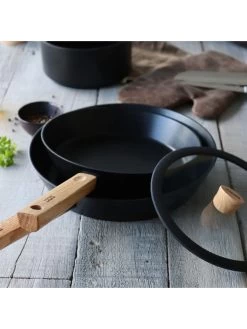 Pan "Ector" Zwart - Ø 24 Cm -Home Uitgebreid Winkel ogo living pan ector zwart o 24 cm 5