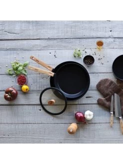 Pan "Ector" Zwart - Ø 24 Cm -Home Uitgebreid Winkel ogo living pan ector zwart o 24 cm 6